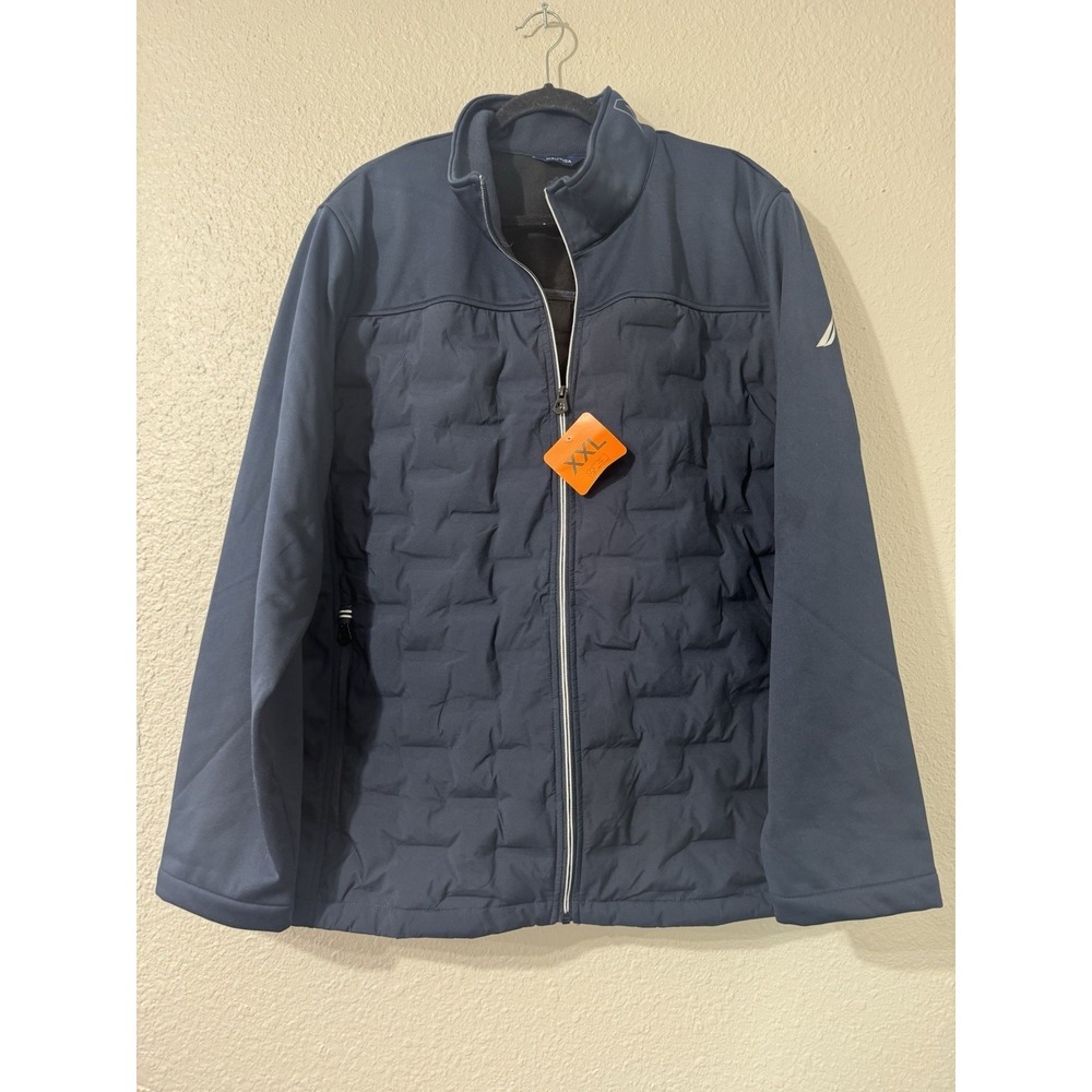 Mens Nautica Puffer Jacket Coat Xxl Winter Outdoor Blue New Warm